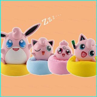 Star3 โมเดลฟิกเกอร์ Pokemon Jigglypuff Igglybuff Wigglytuff ของเล่น ของขวัญ สําหรับเด็ก 4 ชิ้น