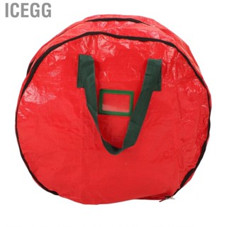 Icegg Wreath Storage Bag 24 Inch Double Layer  Christmas Container