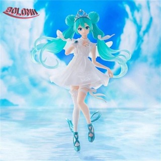 Bo ฟิกเกอร์ PVC รูปนักร้อง Hatsune Miku สองมิติ 21 ซม. ครบรอบ 15 ปี สําหรับแฟนคลับ