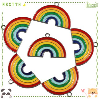 Nextth จี้เมฆสายรุ้ง ชุบทอง ทําเครื่องประดับ จี้สายรุ้ง จี้สร้อยคอเคลือบ สําหรับผู้หญิง