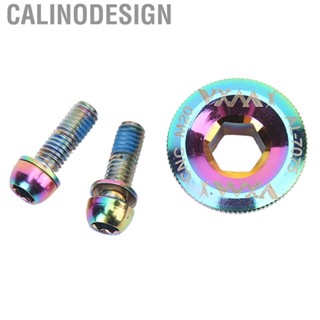 Calinodesign Crank Screw  Bike Aluminum Alloy Electroplating Appearance for SLX M4000