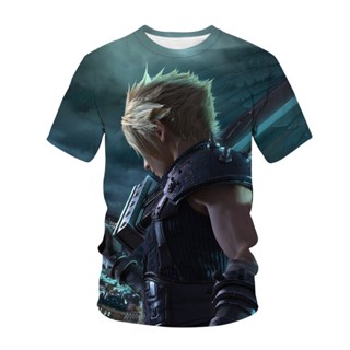 เสื้อยืด พิมพ์ลายเกม Final Fantasy Vii ยอดนิยม สไตล์สตรีท 2022