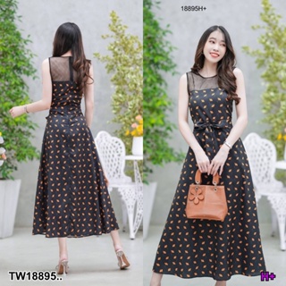 💗พร้อมส่ง  Maxi dress แต่งซีทรู ลายดอกเล็ก ชุดไปทะเล ชุดเซ็ท เสื้อผ้าสาวอวบ ขาว ดำ แดง ชมพู