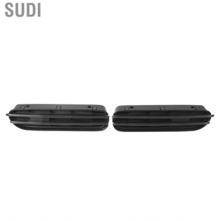 Sudi 2PCS Side Air Vents Grille Carbon Fiber for M Style Gloss Black Replacement BMW E60 M5