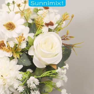 [Sunnimix1] พวงหรีดตะกร้าดอกไม้ แบบแขวนประตู สําหรับปาร์ตี้ ฟาร์มเฮาส์ กลางแจ้ง