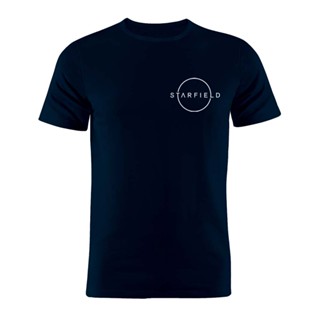 เสื้อยืด ผ้าฝ้าย 100% พิมพ์ลาย Starfield สไตล์มินิมอล ของขวัญ สําหรับผู้ชาย