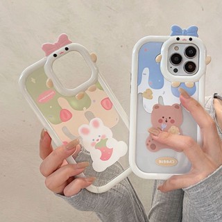 เคสโทรศัพท์มือถือ ลายการ์ตูนกระต่าย หมี ชีส สําหรับ OPPO A15 A12E A15S A16 A16s A31 A53 A54 A55 A57 A3S A72 A74 A8 A9 A5 2020 A96