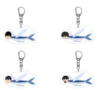 ไฮคิวน่ารัก!! พวงกุญแจอะคริลิค จี้รูปการ์ตูน Tobio Kageyama Flying Fish สําหรับห้อยกระเป๋า