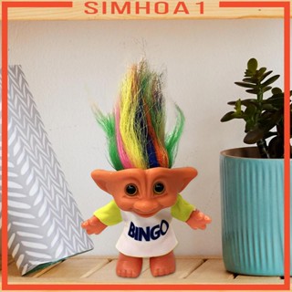 [Simhoa1] ตุ๊กตา Troll นําโชค PVC สไตล์วินเทจ ขนาด 10 ซม. สําหรับของขวัญวันเกิด