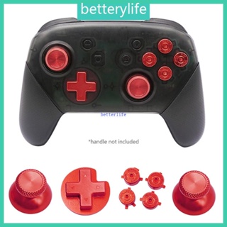 Btf ปุ่มกดหัวแม่มือโลหะ แบบเปลี่ยน สําหรับ Switch Pro Controller ABXY