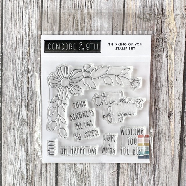 Concord & 9th Clear Stamps 4"X4" - Thinking Of You
