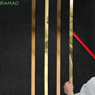 Damao สติกเกอร์ไทเทเนียม สีทอง 5 เมตร สําหรับติดตกแต่งขอบกระเบื้อง ผนัง เพดาน