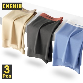 Cmenin กางเกงบ็อกเซอร์ขาสั้น สีแดง สําหรับผู้ชาย 3 ชิ้น MR6026