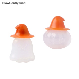 Blowgentlywind ขวดซอสพลาสติก รูปฟักทองฮาโลวีน ขนาดเล็ก 4 ชิ้น ต่อชุด