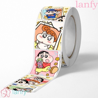 Lanfy สติกเกอร์ ลายชินจัง กันน้ํา มีกาวในตัว สําหรับตกแต่งกีตาร์ DIY