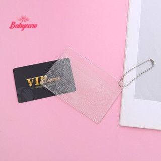 Byce&gt; ใหม่ เคสกระเป๋าใส่บัตรเครดิต PVC ใส กันน้ํา กันฝุ่น