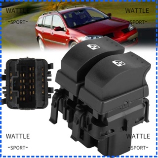 Wattle ปุ่มสวิตช์หน้าต่างรถยนต์ DIY สําหรับ Clio II MK2 Renault Window Lifter