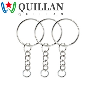 Quillan พวงกุญแจ เครื่องประดับ งานฝีมือ เปล่า ขัดเงา แยก Keyfob