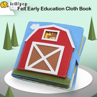 Lollipo1 หนังสือนิทานเด็ก หนังสือผ้า เสริมการเรียนรู้เด็กก่อนวัยเรียน มอนเตสซอรี่น่ารัก หนังสือเด็กวัยหัดเดิน 1-6 ปี