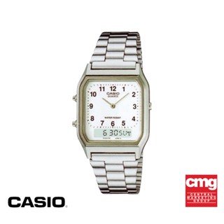 CASIO นาฬิกาข้อมือ CASIO รุ่น AQ-230A-7BHDF วัสดุสเตนเลสสตีล สีเงิน