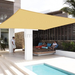 Shade Sail ผ้าคลุมกันสาด กันแสง UV 95% สําหรับสวนหลังบ้าน ระเบียงกลางแจ้ง