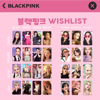 Blackpink BPTG GIRLS K4 YG การ์ดเดี่ยว ขนาดเล็ก ROSE Lisa JISOO JENNIE