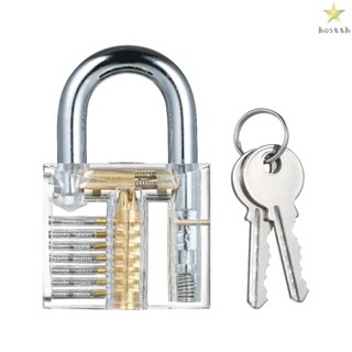 Training Transparent Padlock Visible Padlocks - Lock Picking Tool Practice Locksmith Tools for Beginners