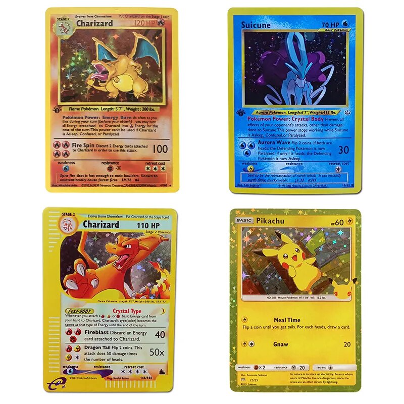 Pokemon Collection Cards 1996 Jaar Engels Kaarten Pikachu DIY Game Pokemon Shining Charizard Game Co