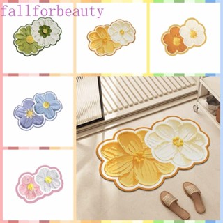 Fallforbeauty แผ่นโคลน ระบายน้ํา รูปดอกไม้ กันลื่น กันฝุ่น กันการสึกหรอ สําหรับห้องครัว