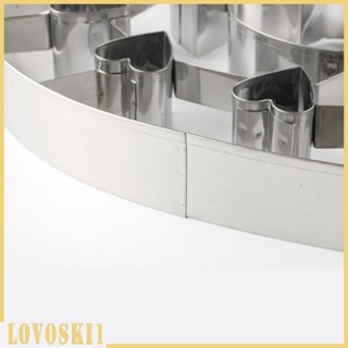 [Lovoski1] อุปกรณ์ตัดบิสกิต สเตนเลส ลายเกล็ดหิมะ หัวใจ ผีเสื้อ DIY สําหรับต้นคริสต์มาส