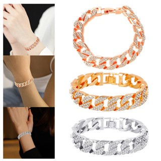 [mibum01eb] สร้อยข้อมือ กําไลข้อมือโซ่ แบบหนา สวมใส่สบาย ทนทาน แฟชั่นสําหรับผู้หญิง DIY