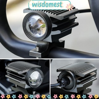 WISDOMEST 1/2 ชิ้น LED ไฟหน้า มีประโยชน์ โคมไฟเพิ่มเติม ไฟหน้า รถจักรยานยนต์ จักรยาน ไฟหน้า