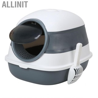 Allinit Toilet Litter Box Fully Enclosed Proof Hooded Pan With Lid