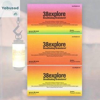 [Yobusad.th] สติกเกอร์ตกแต่งบรรยากาศ สําหรับโคมไฟ 38 Explore 38-KT 3 ชิ้น