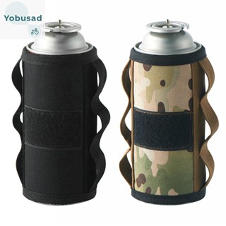 [Yobusad.th] ฝาครอบกระป๋องแก๊สบิวเทน แบบยาว พร้อมสติกเกอร์กาว DIY สําหรับตั้งแคมป์