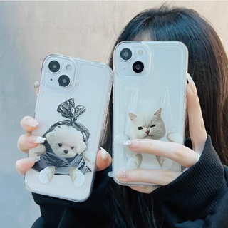 เคสโทรศัพท์มือถือ พลาสติกใส แบบนิ่ม ลายสุนัข แมว สําหรับ Tecno Camon 20 Pro 5G Spark 10C Spark 10 4G Spark Go 2023 Pop 7 Pro Pova Neo Pova Neo 2 Pova Neo 3