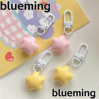 Blueming2 พวงกุญแจ จี้รูปดาวน่ารัก สีเหลือง สีชมพู สําหรับห้อยกระเป๋าเป้สะพายหลัง 8 ชิ้น