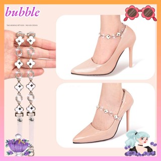 Bubble สายรัดรองเท้าส้นสูง สายรัดรองเท้าผู้หญิง พลอยเทียม ปรับได้, เชือกผูกรองเท้า ป้องกันการลื่นไถล สายรัดรองเท้าส้นสูง