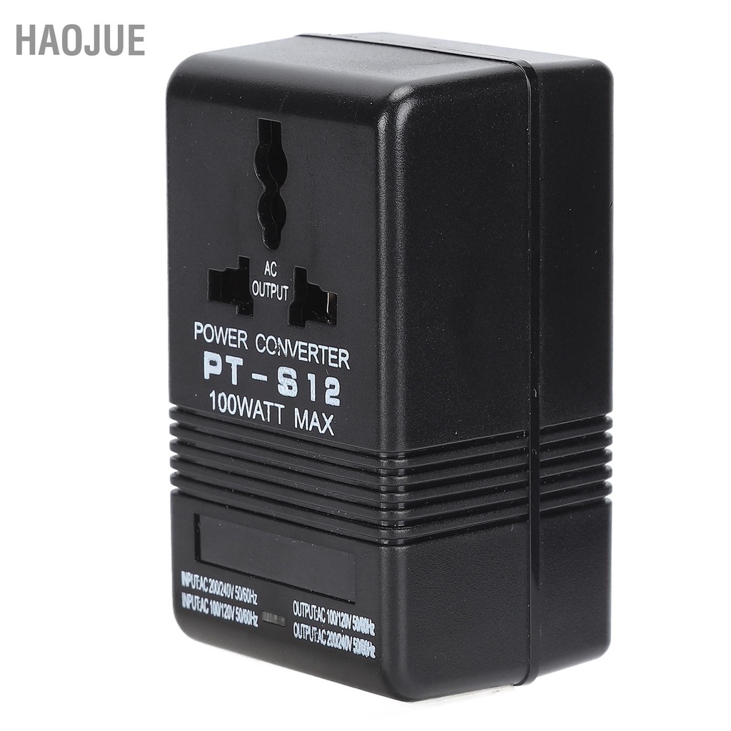 HaoJue ตัวแปลงแรงดันไฟฟ้า AC 100 v-120 v ถึง 220 v-240 Step Up Buck Power Adapter หม้อแปลงไฟฟ้า w