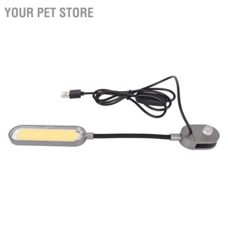 Your Pet Store Clip On Aquarium Light กันน้ำ 360 องศาหมุน 5W LED ปลูกโคมไฟถังปลาสำหรับน้ำจืดน้ำเค็มถัง