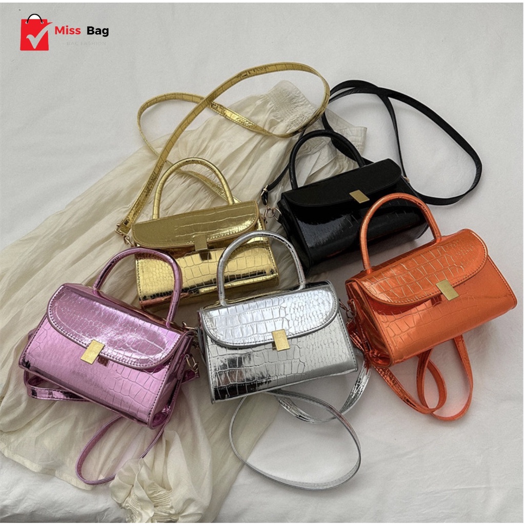 【ลดล้างสต๊อก】miss bag fashon กระเป๋าสะพายไหล่ กระเป๋าสะพายข้างผู้หญิง รุ่น D-1406