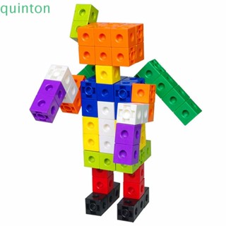 Quinton ชุดของเล่นตัวต่อ เกมคณิตศาสตร์ Montessori 3D 10 สี เสริมการเรียนรู้เด็ก