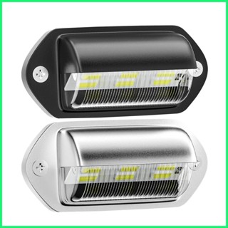 ไฟท้าย LED 6 ดวง 12V เป็น 24V DC กันน้ํา สําหรับติดป้ายทะเบียนรถยนต์ รถบรรทุก SUV Trailer Van maerth