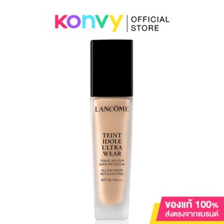 Lancome Teint Idole Ultra Wear Foundation SPF38 PA+++ 30ml #PO-02 ลังโคม รองพื้นเนื้อสัมผัสบางเบา สบายผิว.