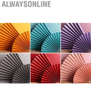 Alwaysonline Innovative Photography Props Folding Hand Paper Fan Photo Background Ornaments for Advertising Shooting