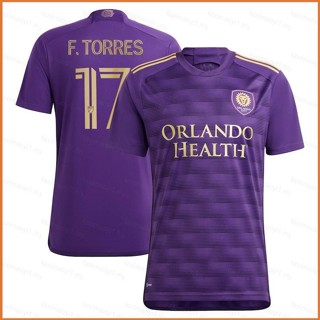 Fb 2023 MLS Facundo Torres Orlando City SC Jersey เสื้อยืด แขนสั้น พลัสไซซ์ สําหรับเล่นกีฬา ฟุตบอล