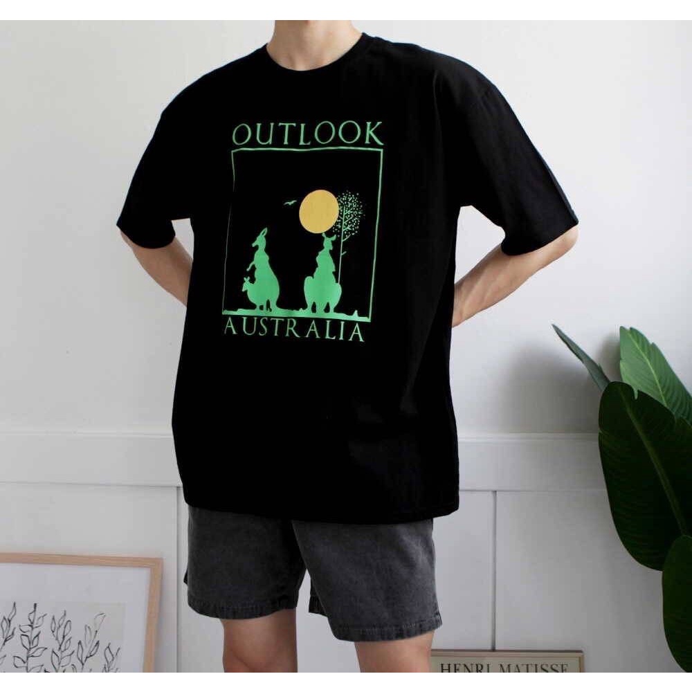 ขายดี Oversized เสื้อยืดโอเวอร์ไซส์ลายOutlook Australia