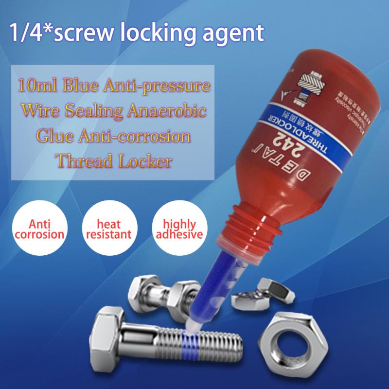 Liquid Thread Locker Blue Anaerbic Sealant Glue 10ml