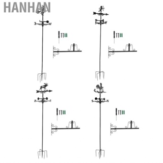 Hanhan Weather Vane  Wrought Iron Wind for Courtyard Outdoor Decoration