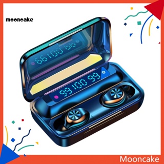 Moon* F9-10 หูฟังอินเอียร์ไร้สาย บลูทูธ 50 หน้าจอดิจิทัล สเตอริโอ เหมาะกับเล่นกีฬา